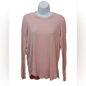 Aerie Soft Ribbed Top in Pink